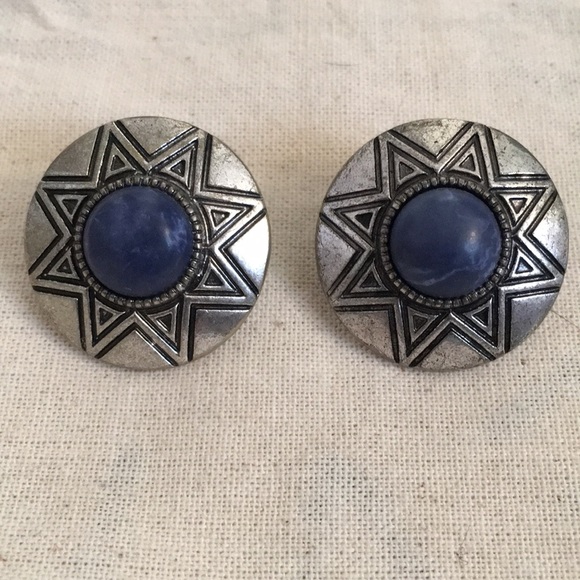 Fashion Silver Tone Sun Earrings - Picture 1 of 3